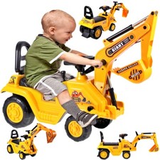 MalPlay Rutschauto Bagger mit