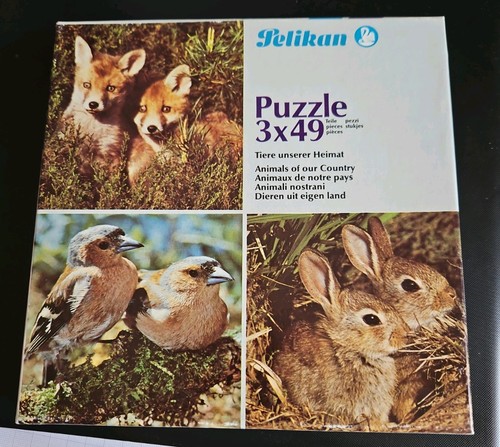 Pelikan puzzle 3x49 tiere - pelikan,