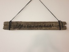 Holzschild Treibholz Bar