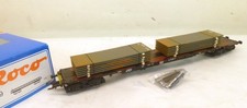Roco H0 47989 DB AG-Rungenwagen mit Stahlplatten beladen, KK   U43