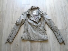 Superschöne ESPRIT Damen Kunstleder JACKE Gr.XS/34 beige Mantel NEU !!