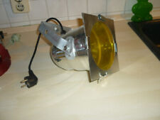 PAR-38 Spot, E-27 Sockel mit Kabel, alu mit Leuchtmittel in gelb