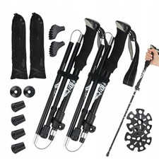 Nordic Walking Stöcke 2 Stk. Alu Wanderstöcke Teleskop Antischock Trekking Stock