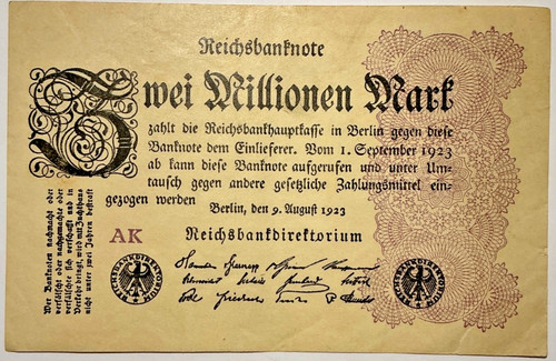 Deutsches reich millionen - 2,