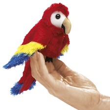 Mini papagei fingerpuppe 2723 - mini,