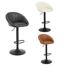 Barhocker Barstuhl Küche Tresenhocker höhenverstellbar drehbar Kunstleder Metall