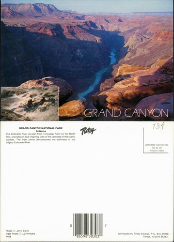 Postcard grand canyon - canyon,