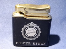 COLIBRI Monogas Feuerzeug in gold mit schwarzem Druck -gasdicht - funktioniert