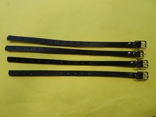 4 Lederriemen schwarz mit