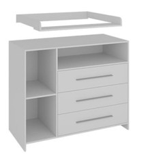 Wickelkommode mit Aufsatz weiß, sehr gut erhalten