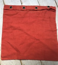 Kissen Leinen mit Strass Zierknöpfe Rot 40x40 cm