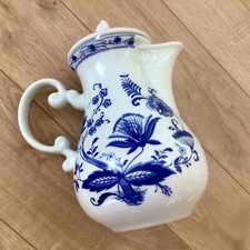 💙 Kaffeekanne 💙 Porzellan 💙 Wellco 💙 Zwiebelmuster 💙 1,3 Liter 💙