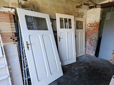 Preissenkung: 3 alte Türen mit Glas Vollholz ca. 100 Jahre auch einzeln