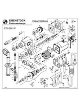 Eibenstock Ersatzteile für ETN 2001 P 230V Diamant-Nass-Trocken-Kernbohrmaschine