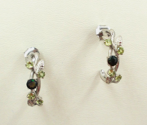 Opal peridot ohrstecker - opal,,