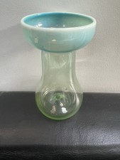 Uranglas Vaseline Hyazinthe Knollenvase um 1880