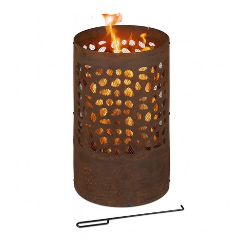 Feuertonne rostoptik feuerkorb - feuertonne,