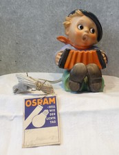 Goebel Hummel alter Rauchverzehrer "Junge mit Bandoneon" Osram nie gebraucht