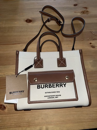 Burberry freya small tote - freya, neu