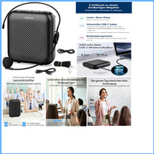 USB-C-Ladung | 10W Sprachverstärker | Tragbares Mikrofon-Headset