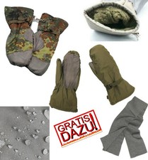 orig. Bundeswehr Fausthandschuhe Warme gefütterte Schneehandschuhe + BW Schal