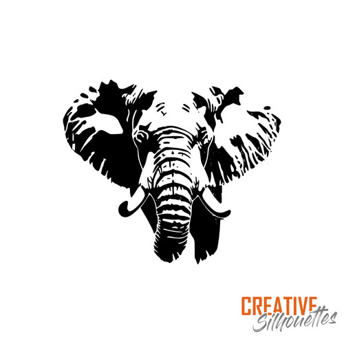Elephant art schablone - schablone,