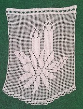 Häkelgardine "Kerzen"