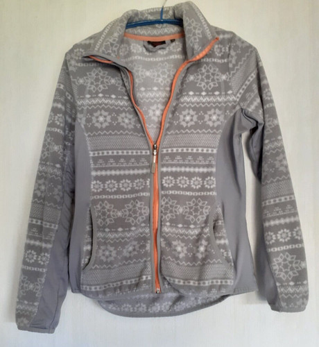 Damen fleece jacke grau - fleece-jacke,,