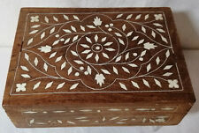 Große 70er Indien Holz Dose