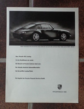 Porsche 911  Auto Werbung bzw Reklame, Porsche 993