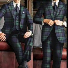 Herrenanzug Mit Blauem Und