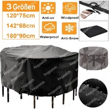 Gartentisch Abdeckung Rund Wasserdicht Schutzhülle Gartenmöbel Abdeckplane Tisch