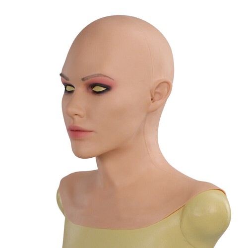 Realistic silicone female head - realistic,