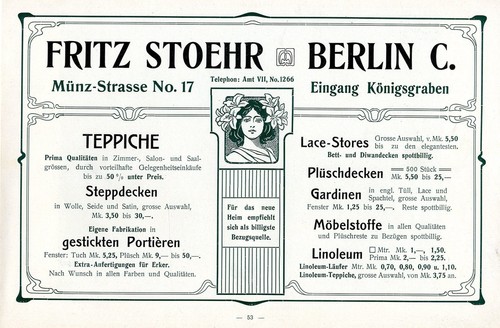 Fritz stoehr berlin - berlin, teppiche