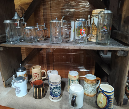 20x bierkrug krug zinndeckel - bierkrug,
