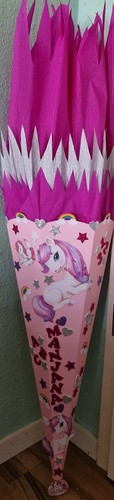 Schultüte zuckertüte einhorn - schultüte,