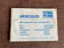 Betriebsanleitung Hercules MK1 MK2 K50 Sprint RL Ultra