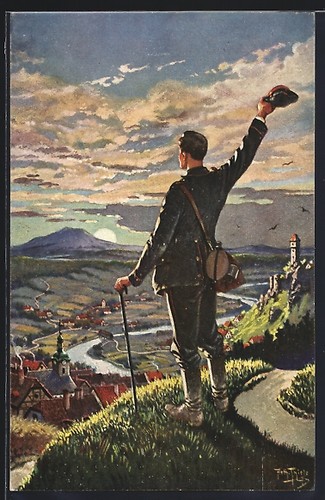 Künstler arthur thiele - künstler-ak,