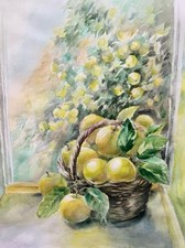 Original watercolor "Apples