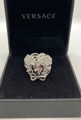Versace schwarz silber ring - schwarz,