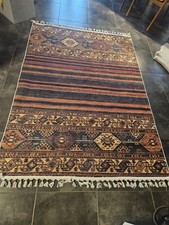 Teppich Kelim Kilim Khorjin Print ca. 160x230 Bunt Baumwolle Polyester Neu