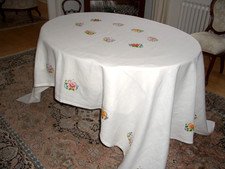 Alte/Antike grosse Tischdecke