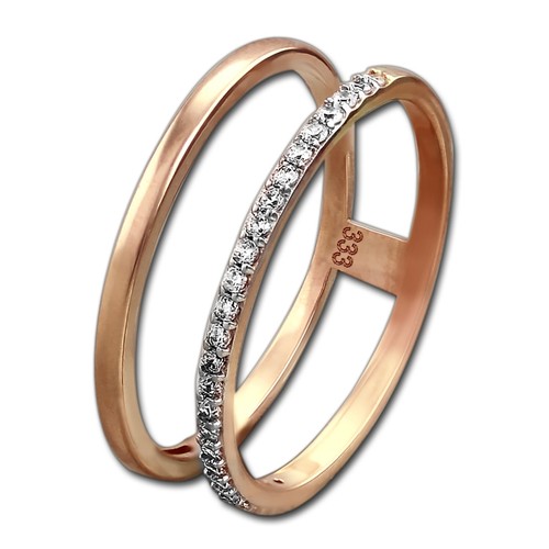 Golddream doppel ring 58 - doppel-ring, gr.58