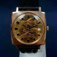 GUB Glashütte Armbanduhr 20 Jahre NVA Kal. 75 - in altersgemäß gutem Zustand