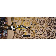Salonloewe Fußmatte waschbar Ethno Impressions Klimt Lebensbaum 75x190 cm