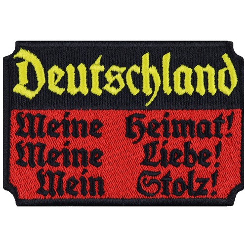 Deutschland aufnäher meine - deutschland, aufnäher: