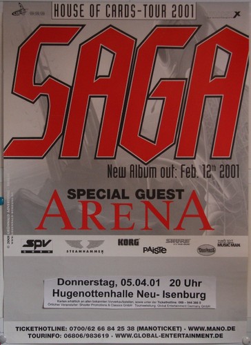 Saga original concert poster - original,