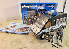 Playmobil 6043 Action Polizei Polizeiauto Mannschaftswagen SEK mit Sound OVP