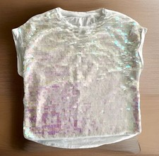 Mädchen Pailletten Shirt Ohne