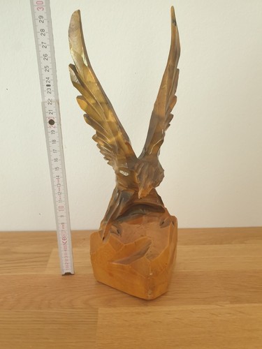 Holzadler figur vogel - figur, statue